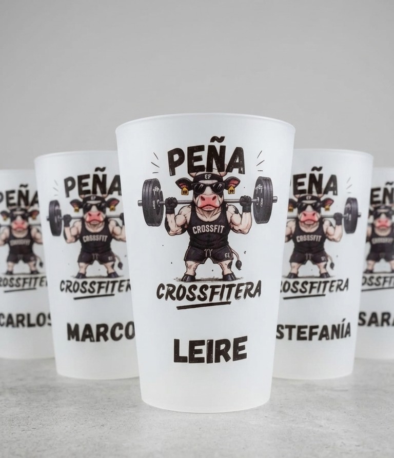 Vasos de Plástico Reutilizables Personalizados 500ml con Argolla - Imagen 4