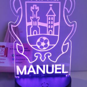 Lámpara fútbol metacrilato
