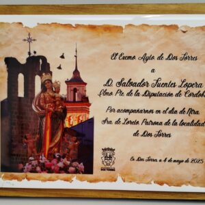 Placa Conmemorativa azulejo y madera